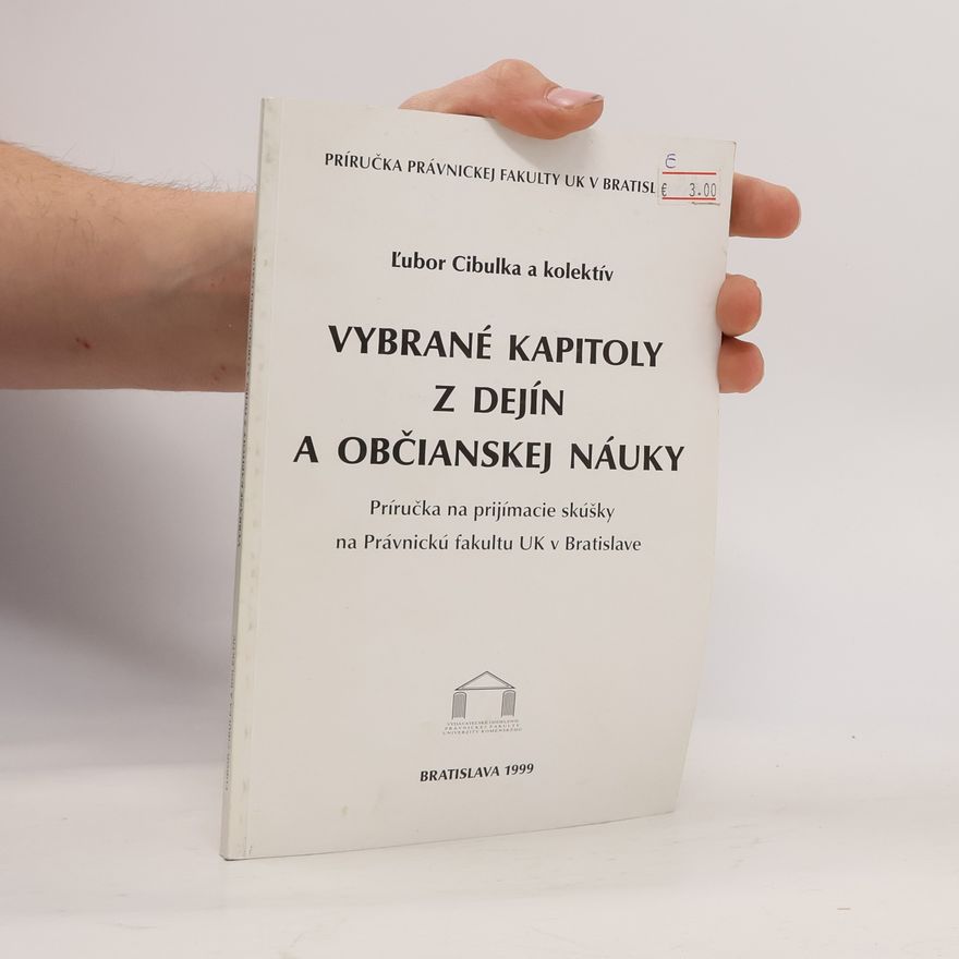 L'ubor Cibulka Vybrané kapitoly z dejín a občianskej náuky