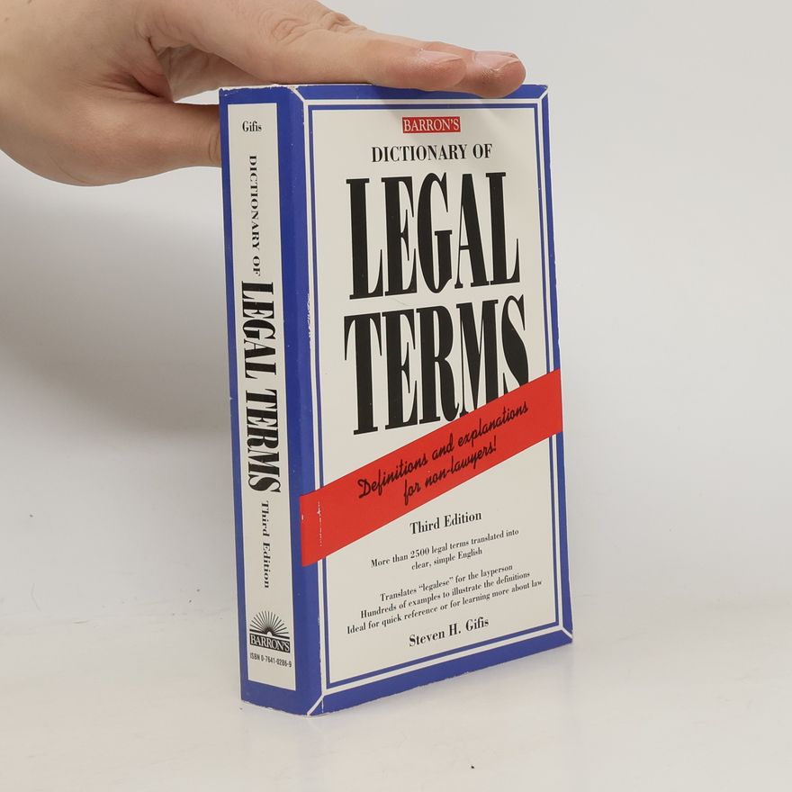 Steven H. Gifis Dictionary of Legal Terms - Third Edition
