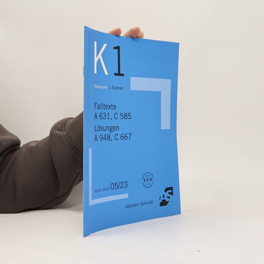 Autorenkollektiv K 1. Falltexte A 631, C 585 Lösungen A 948, C 667