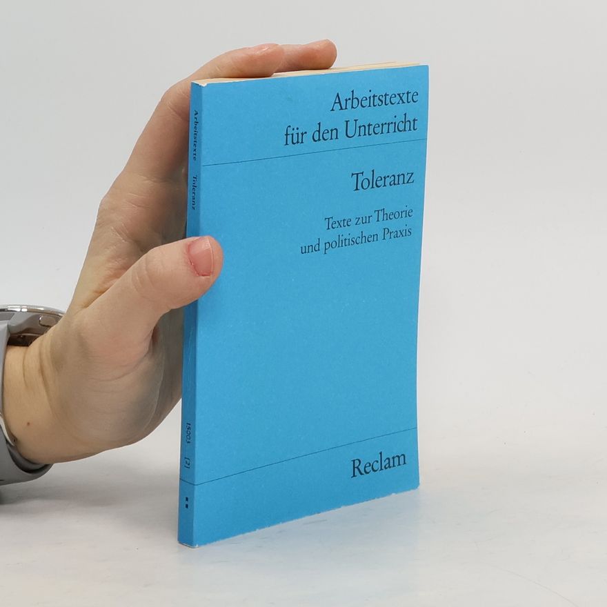 Claudia Herdtle Toleranz. Texte z. Theorie u. polit. Praxis