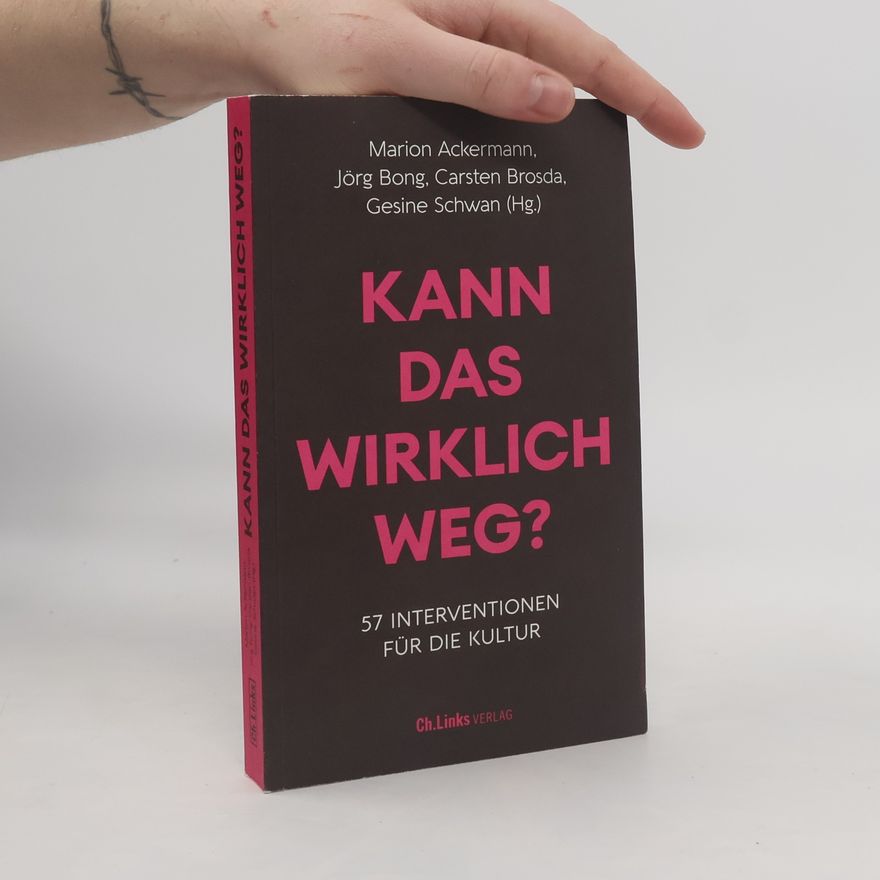 Marion Ackermann Kann das wirklich weg?