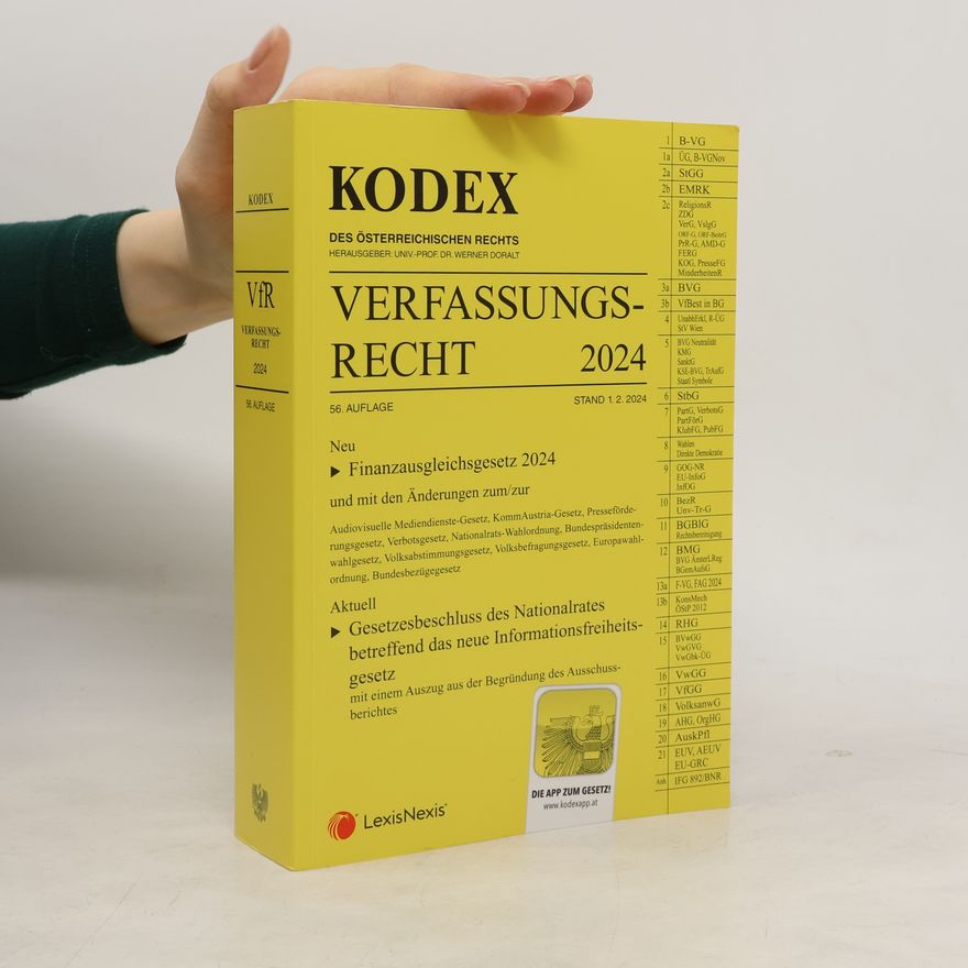 Werner Doralt Kodex Verfassungsrecht 2024