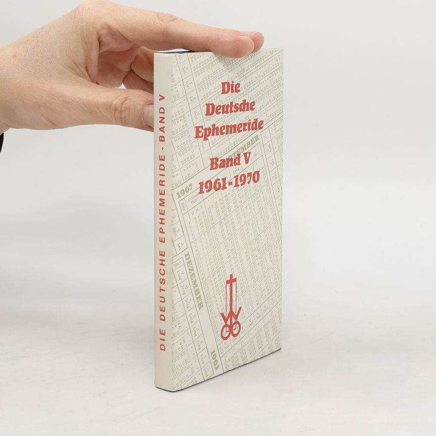 Otto Wilhelm Barth Die deutsche Ephemeride. Band V