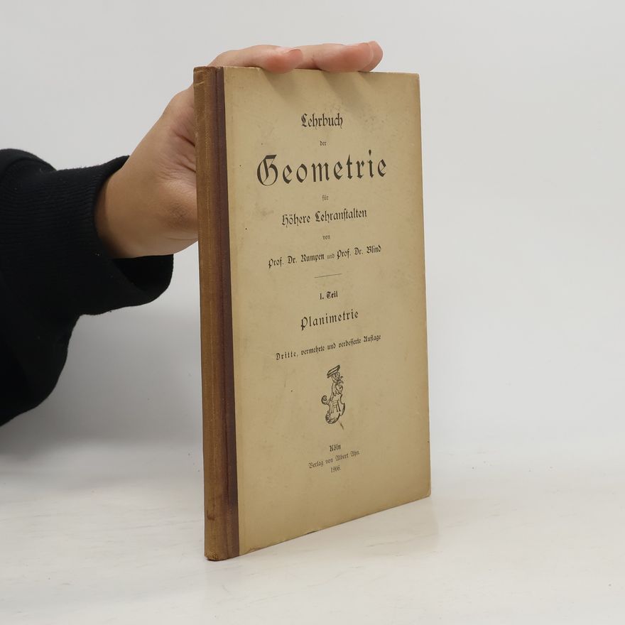 Various authors Lehrbuch der Geometrie für Höhere Lehranstalten 1. Planimetrie