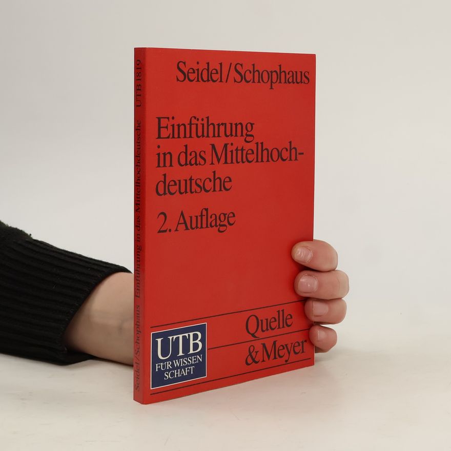 Renate Schophaus UTB: Einführung in das Mittelhochdeutsche