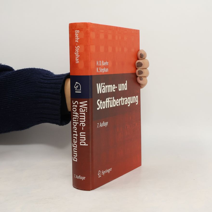 Hans Dieter Baehr Wärme- und Stoffübertragung