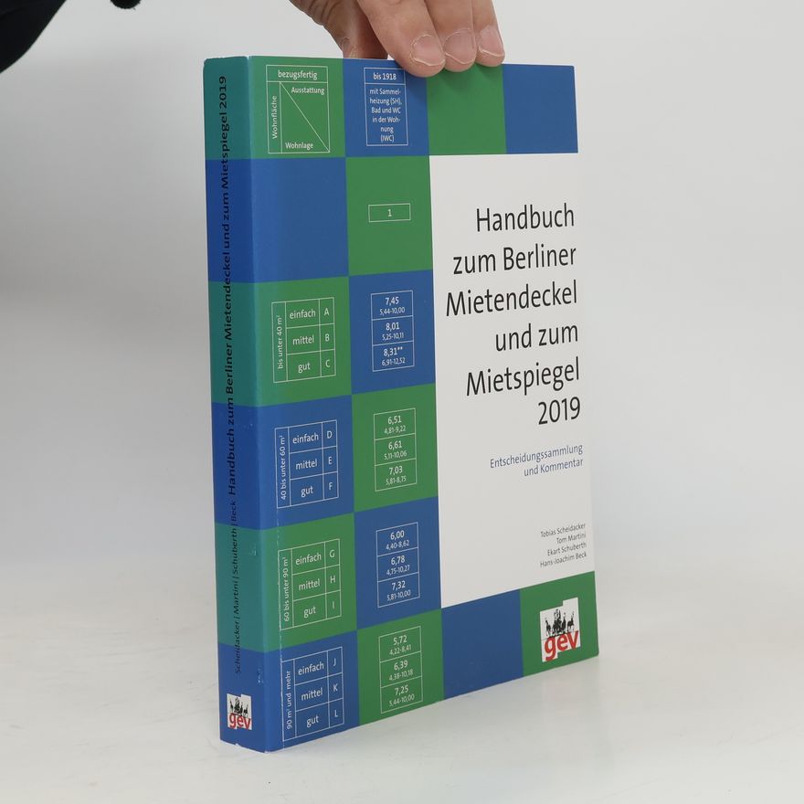 Ekart Schuberth Handbuch zum Berliner Mietendeckel und zum Mietspiegel 2019