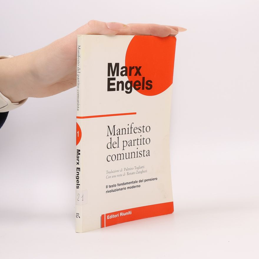 Karl Marx Manifesto del Partito Comunista