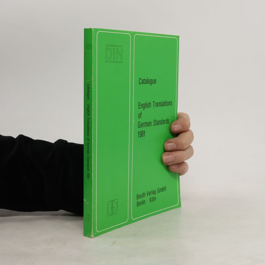 Autorenkollektiv Catalogue English Translations of German Standards 1981