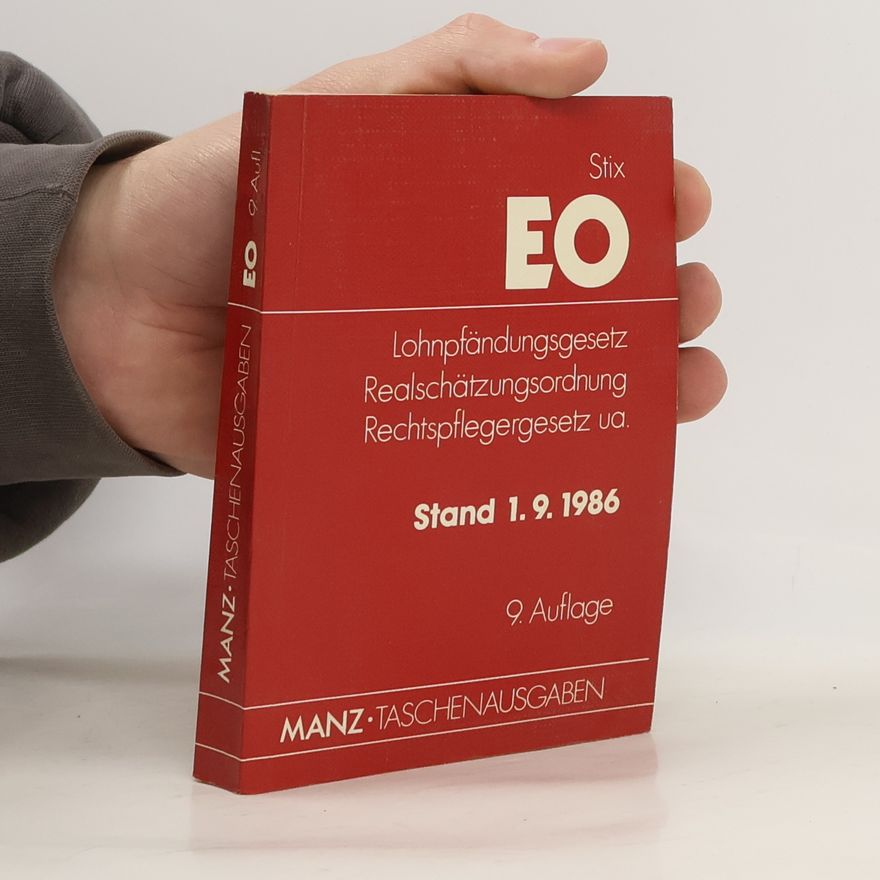 Leopold Stix Exekutionsordnung