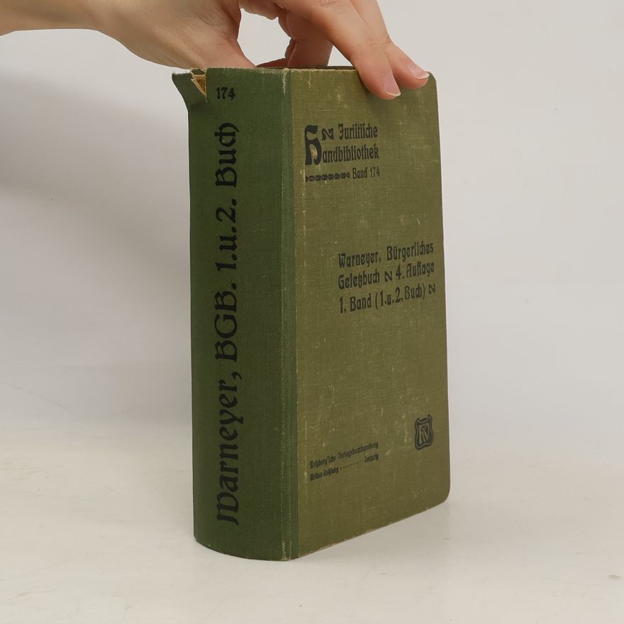 Various authors Das Bürgerliche Gesetzbuch für das Deutsche Reich 1-2