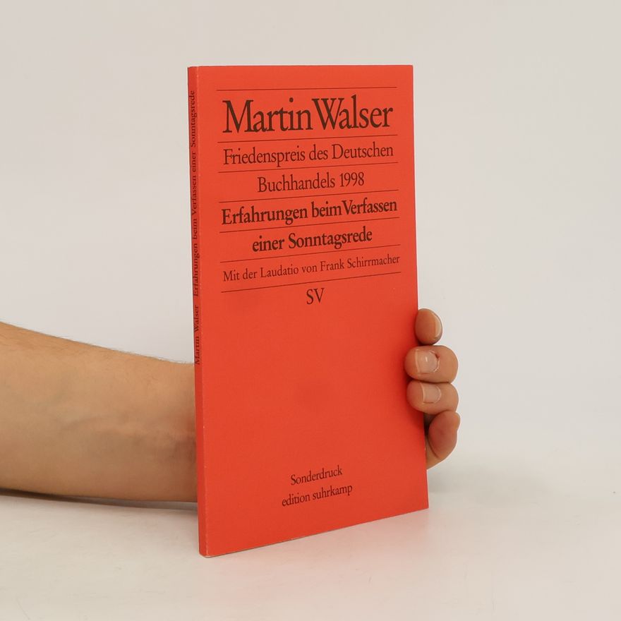 Martin Walser Erfahrungen beim Verfassen einer Sonntagsrede