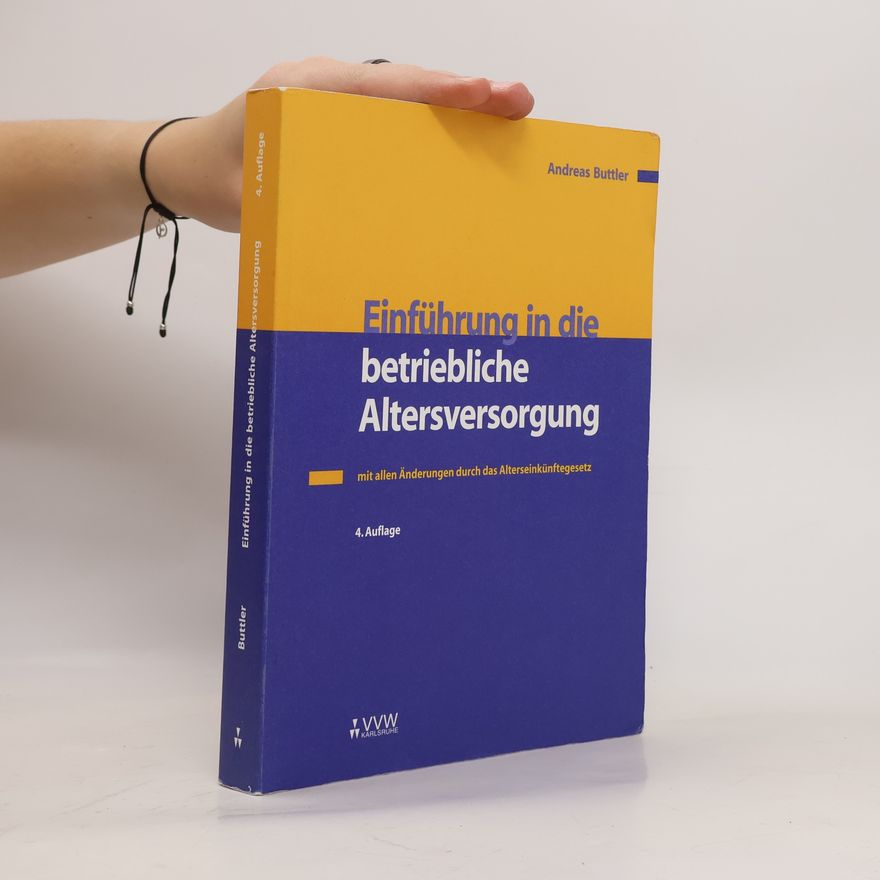 Andreas Buttler Einführung in die betriebliche Altersversorgung