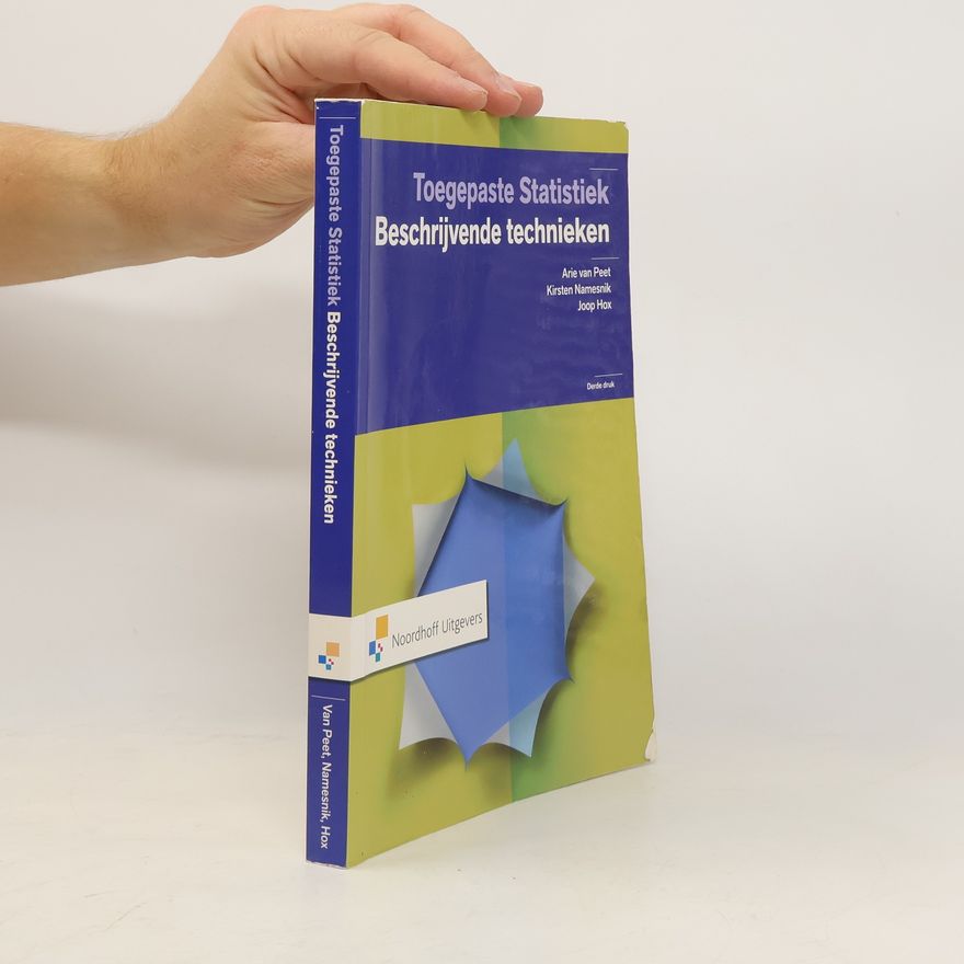 Joop Hox Toegepaste Statistiek. Beschrijvende technieken