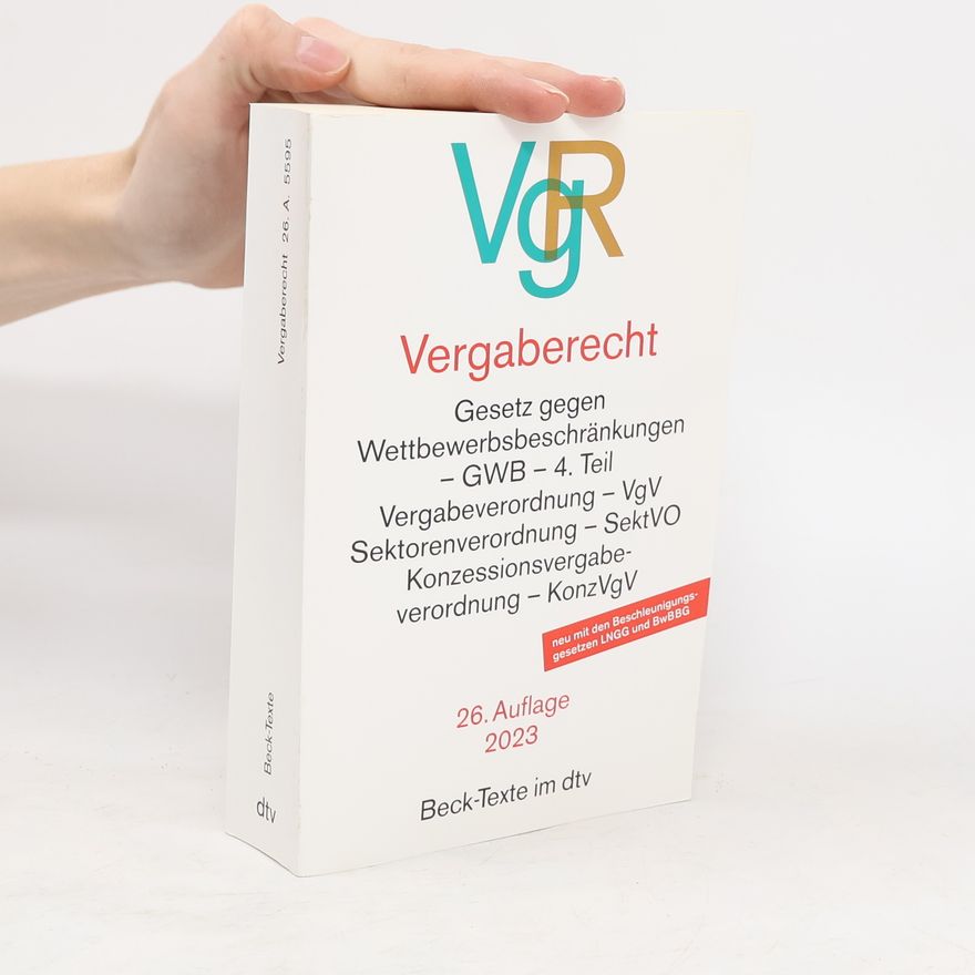 Kolektiv autorů Vergaberecht