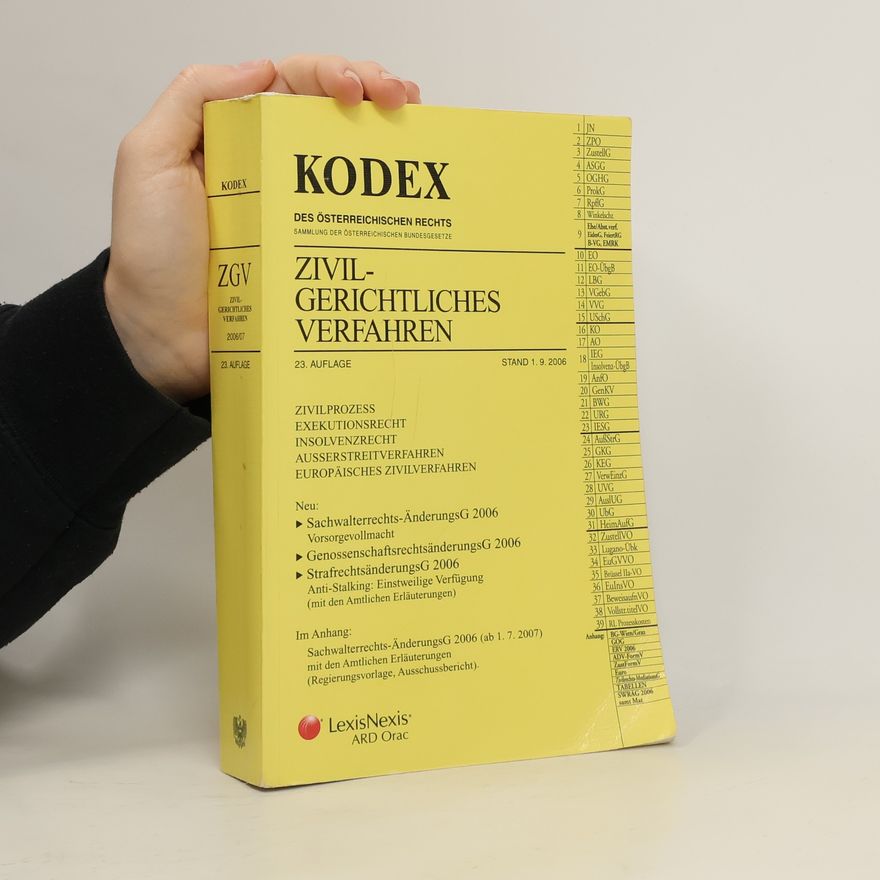 Heinrich Stumvoll Kodex des österreichischen Rechts: Hauptband: Zivilgerichtliches Verfahren - 23. Auflage