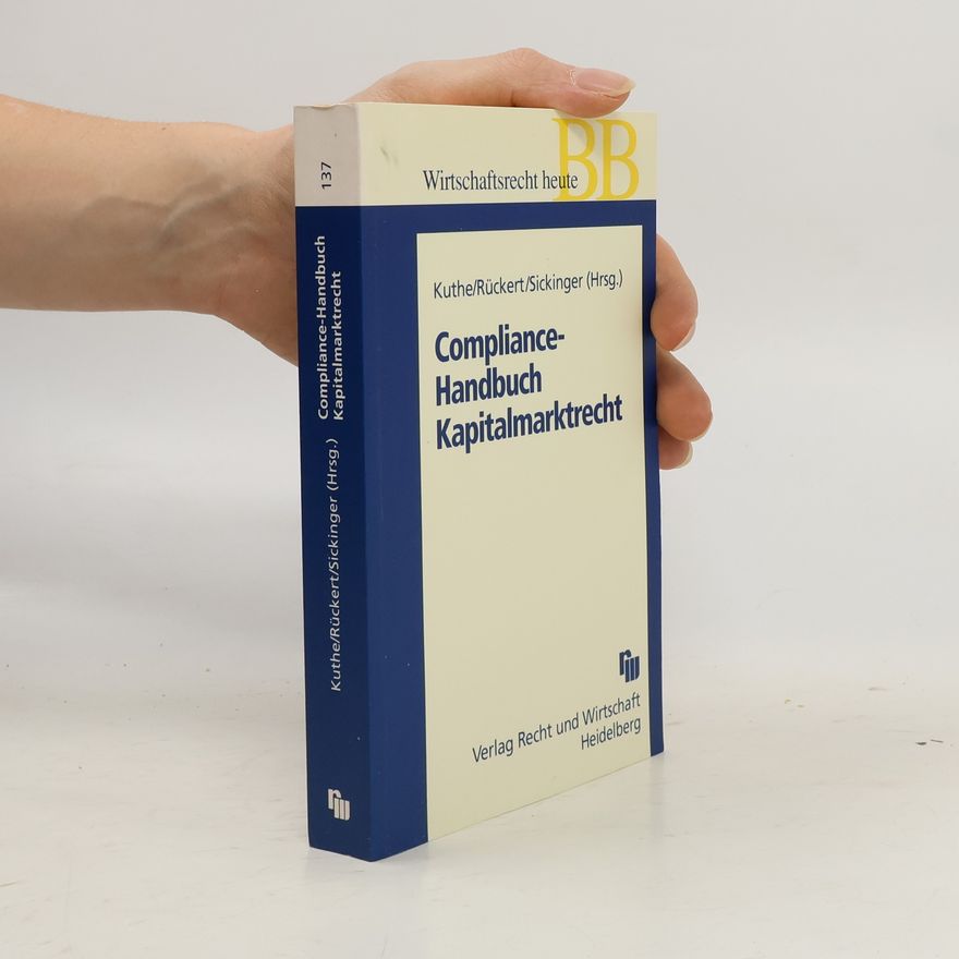 Esther Peleteiro Compliance-Handbuch Kapitalmarktrecht