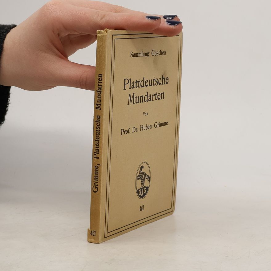 Hubert Grimme Plattdeutsche Mundarten
