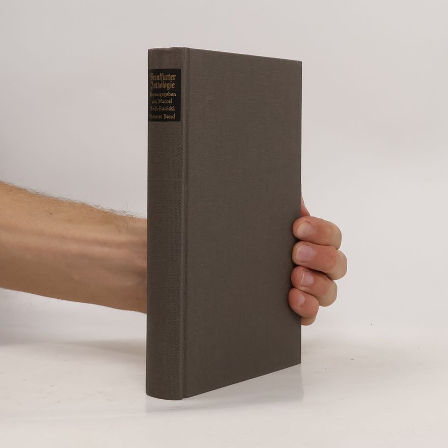 Marcel Reich Ranicki Frankfurter Anthologie 9