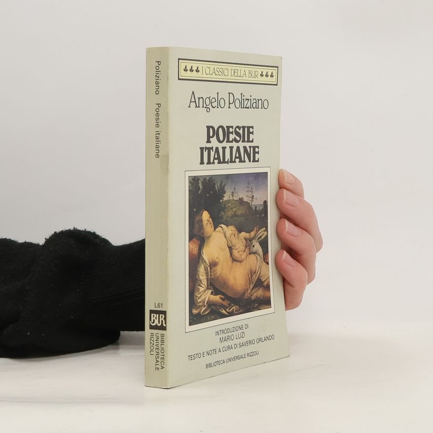 Angelo Poliziano Poesie italiane