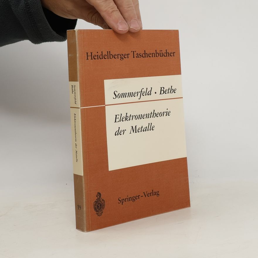 Various authors Elektronentheorie der Metalle