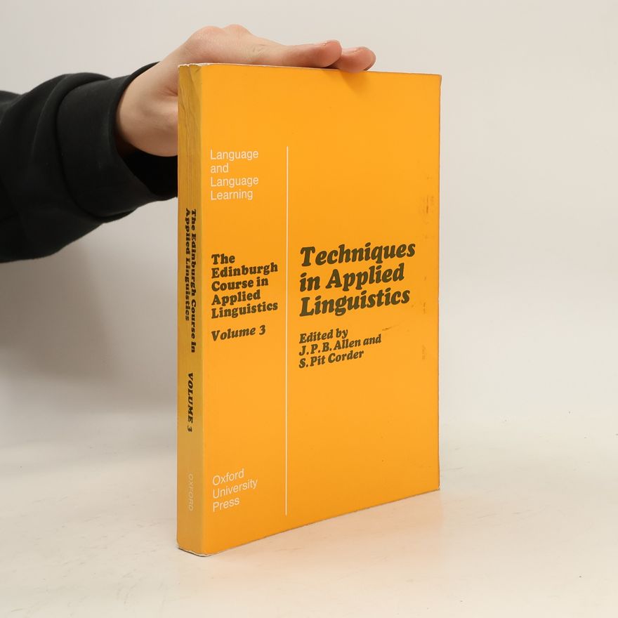 John Patrick Brierley Allen Techniques in applied linguistics