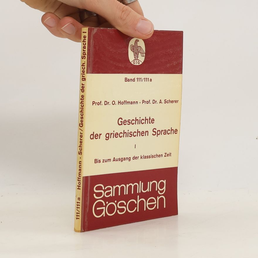 Various authors Geschichte der griechischen Sprache I