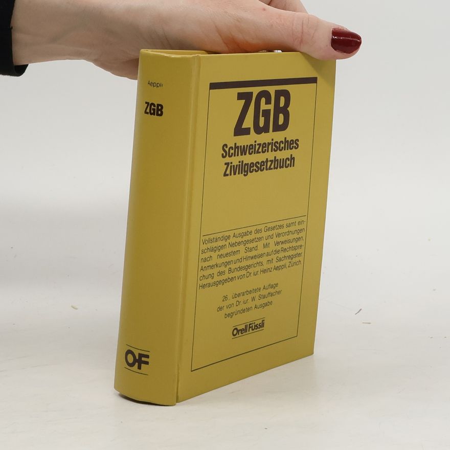 Heinz Aeppli ZGB. Schweizerisches Zivilgesetzbuch