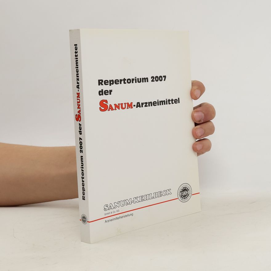 AA.VV. Repertorium 2007 der Sanum-Arzneimittel