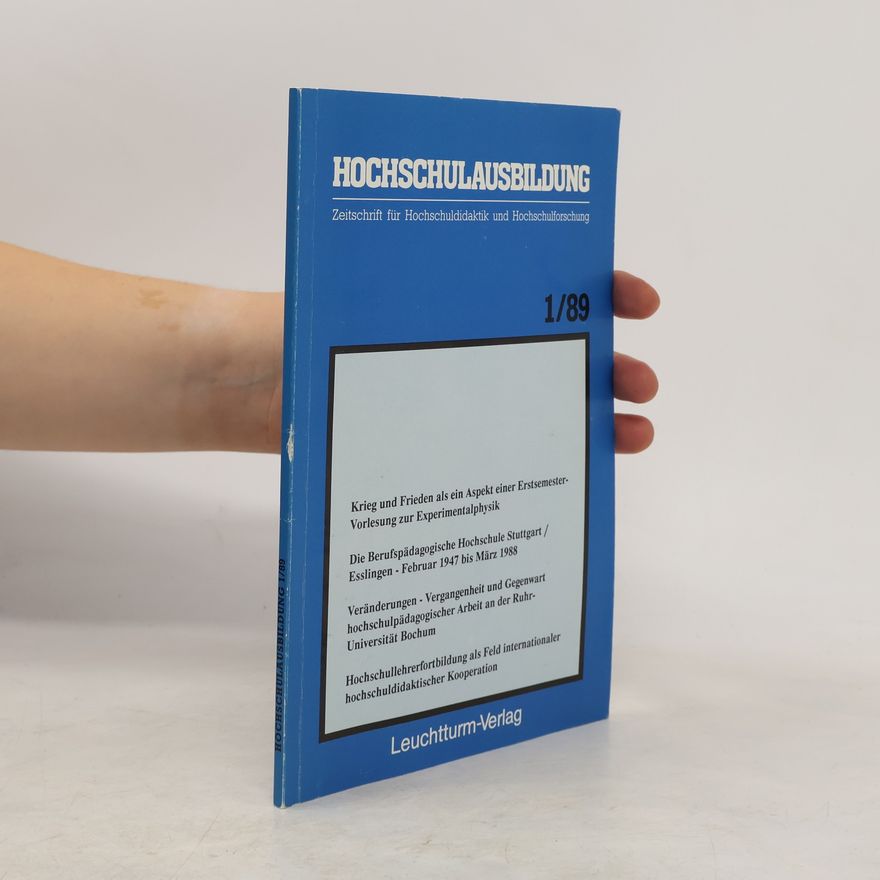 Various authors Hochschulausbildung 1/89