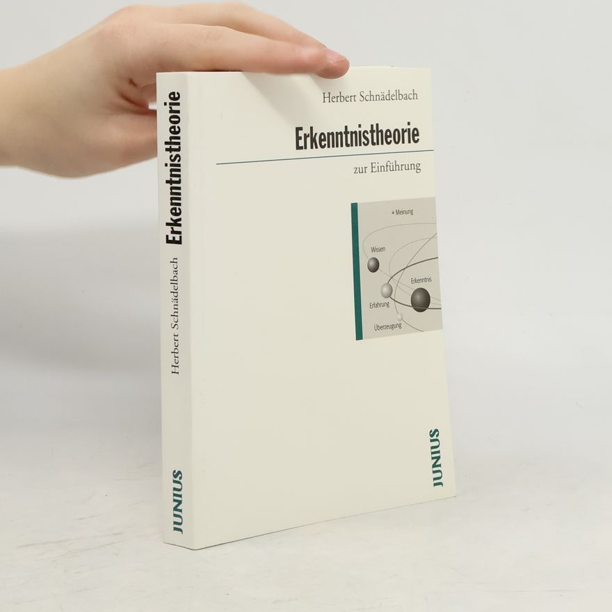 Herbert Schnädelbach Erkenntnistheorie zur Einführung