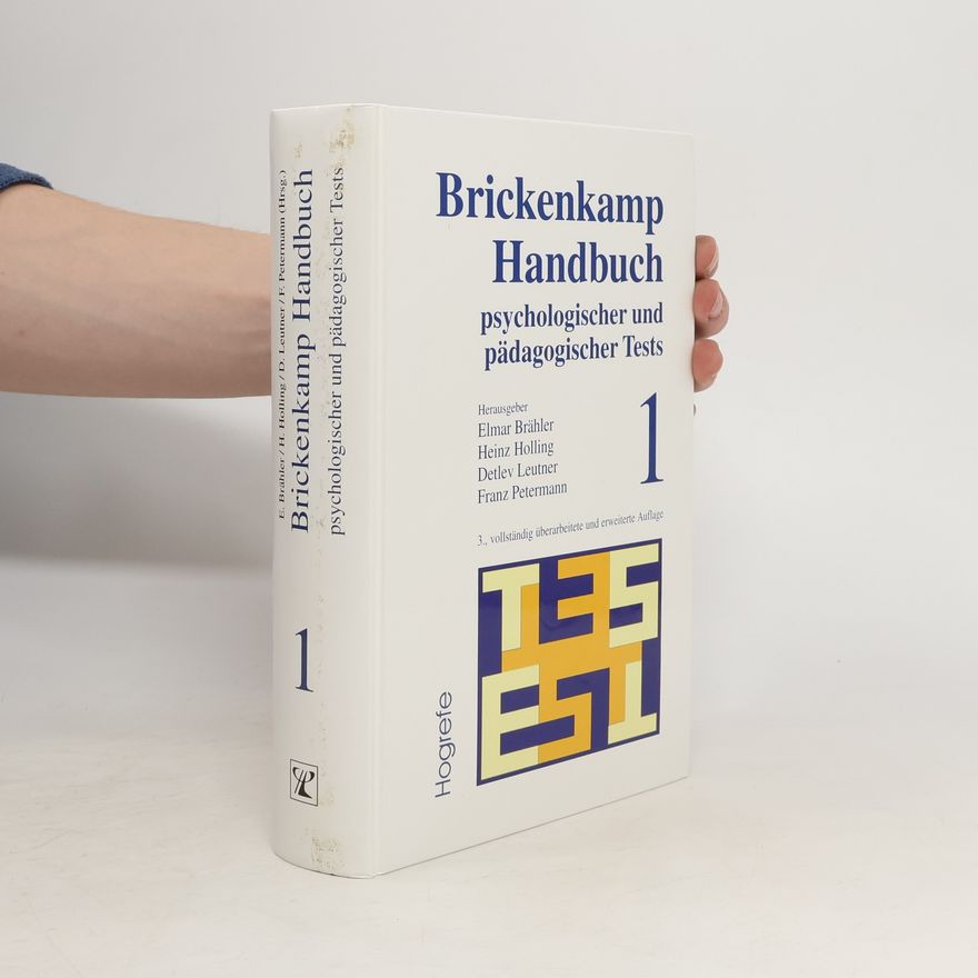 Heinz Holling Brickenkamp Handbuch psychologischer und pädagogischer Tests