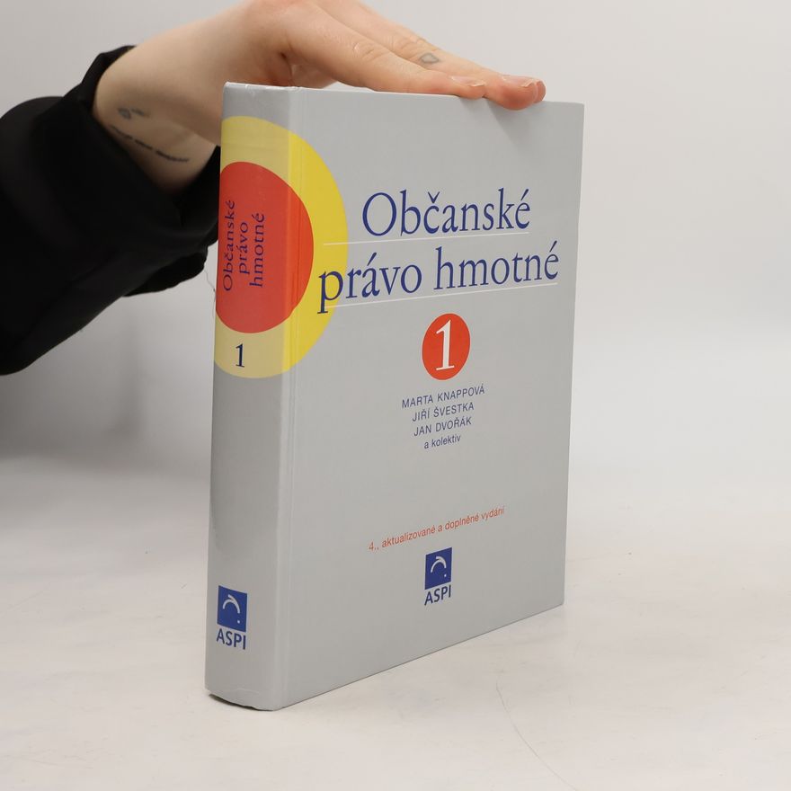 Jiří Švestka Občanské právo hmotné 1