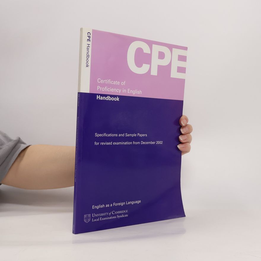 Autores varios Certificate of Proficiency in English. Handbook