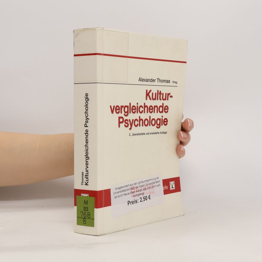 Alexander Thomas Kulturvergleichende Psychologie