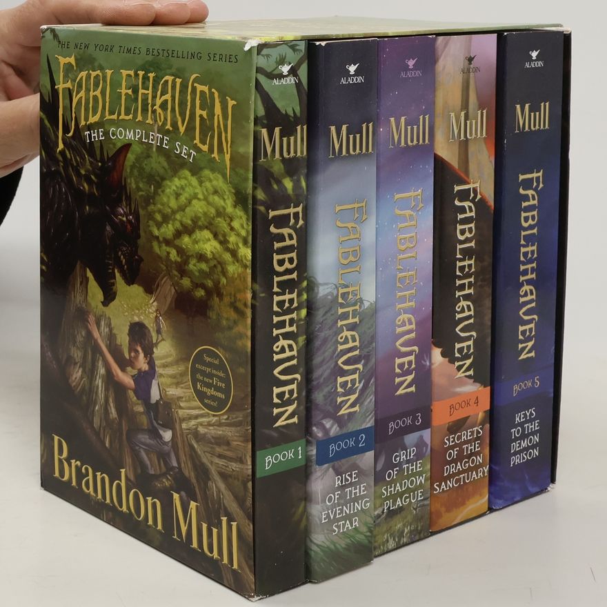 Brandon Dorman Fablehaven Complete Set. Fablehaven Bk 1; Rise of the Evening Star Bk 2; Grip of the Shadow Plague Bk 3; Secrets of the Dragon Sanctuary Bk 4; Keys to the Demon Prison Bk 5