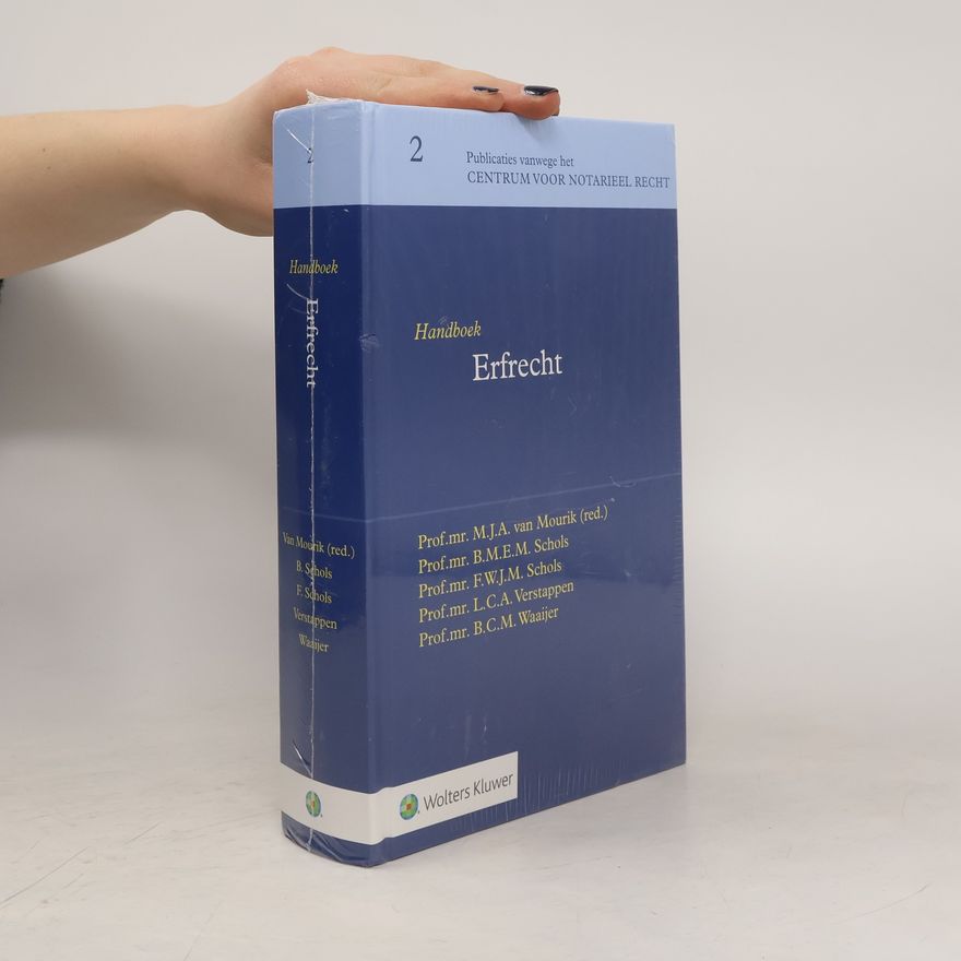 Boudewijn Cornelis Maria Waaijer Handboek Erfrecht