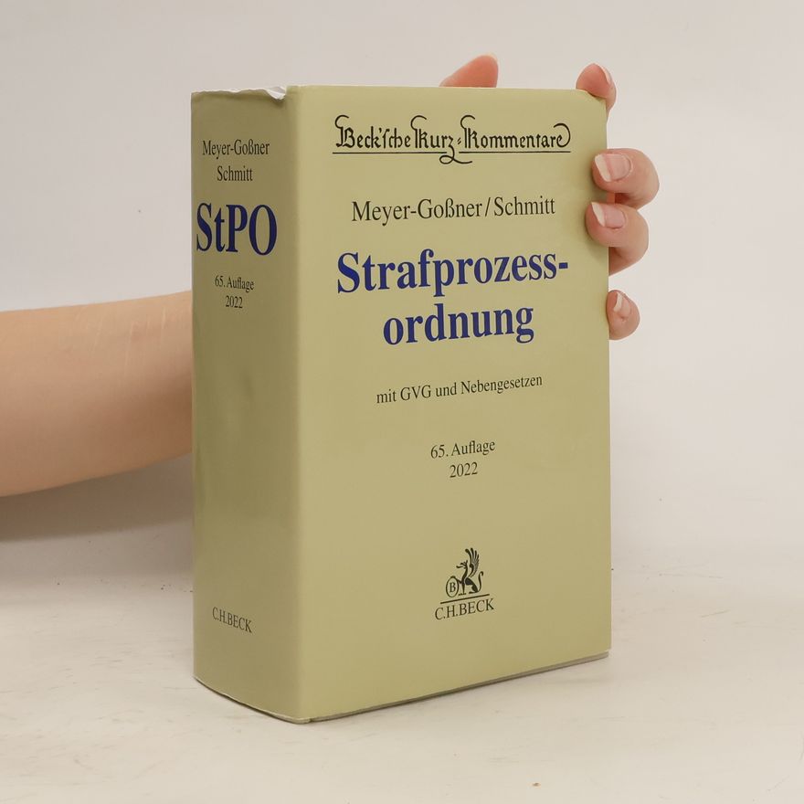 Bertram Schmitt Strafprozessordnung