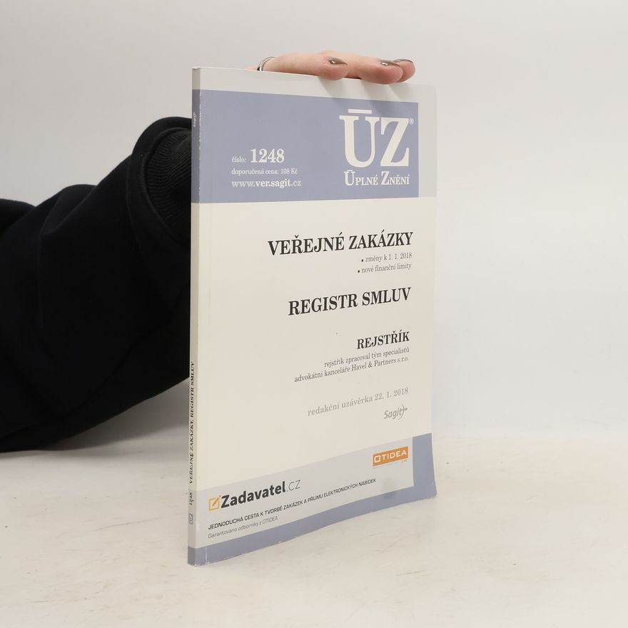 Kolektiv autorů ÚZ č. 1248 : Veřejné zakázky ; Registr smluv