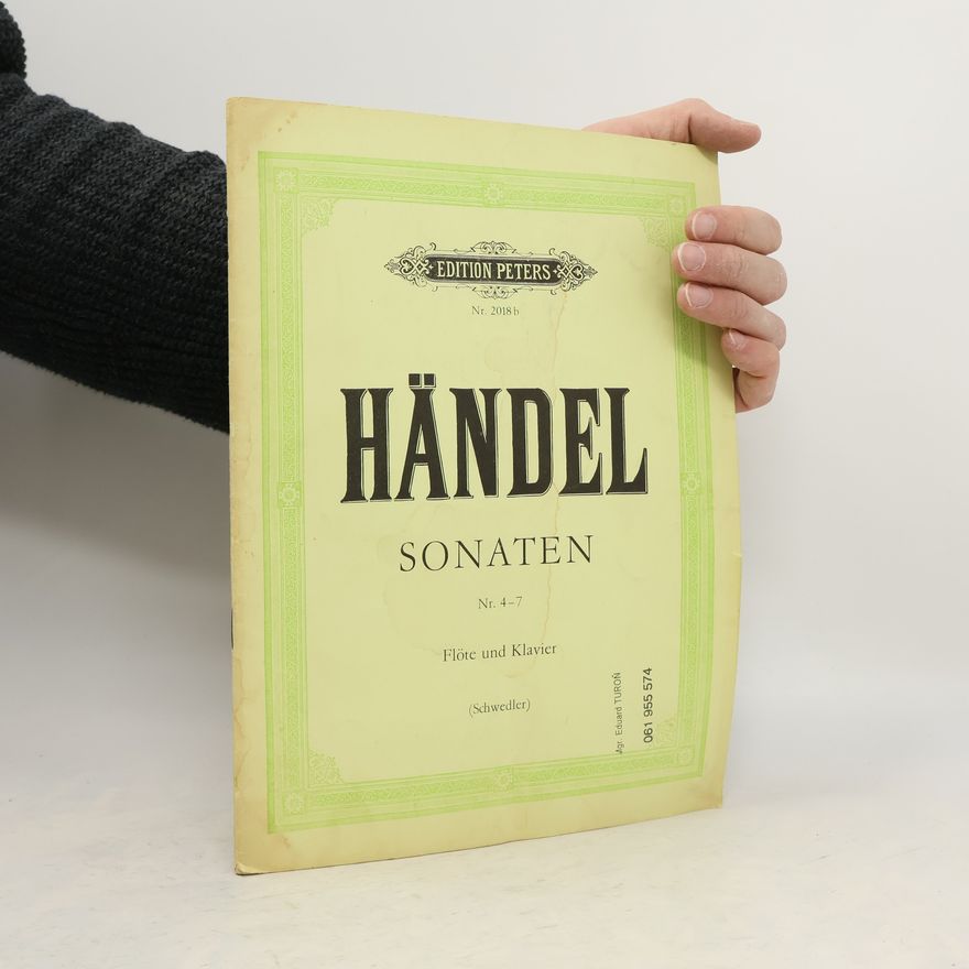 George Frideric Handel Sonaten für Flöte und Klavier II
