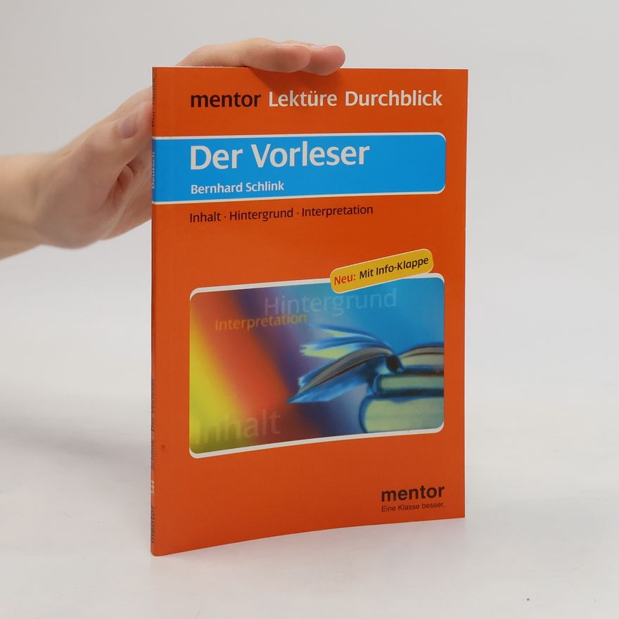 Dietmar Schäfer Der Vorleser, Bernhard Schlink