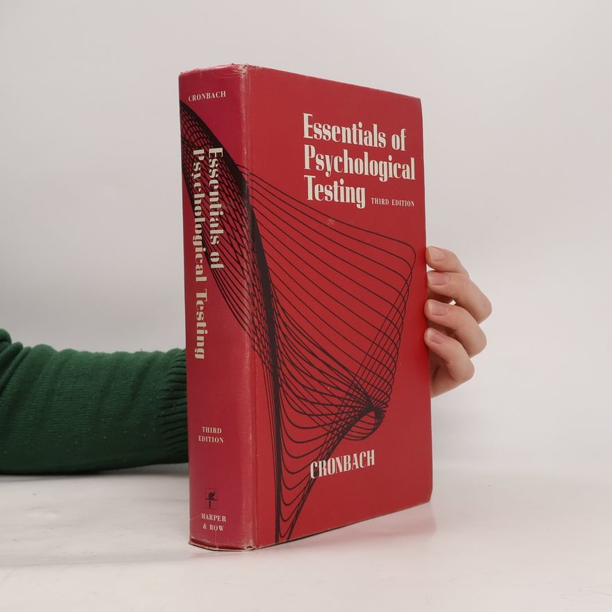 Lee J. Cronbach Essentials of Psychological Testing