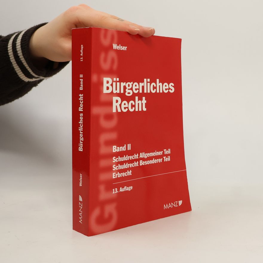 Helmut Koziol Bürgerliches Recht, Band II