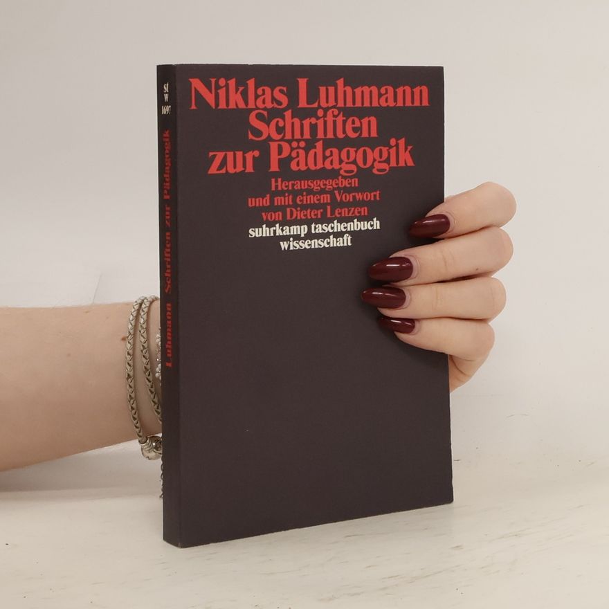 Dieter Lenzen Schriften zur Pädagogik