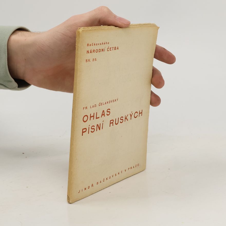 František Ladislav Čelakovský Ohlas písní ruských