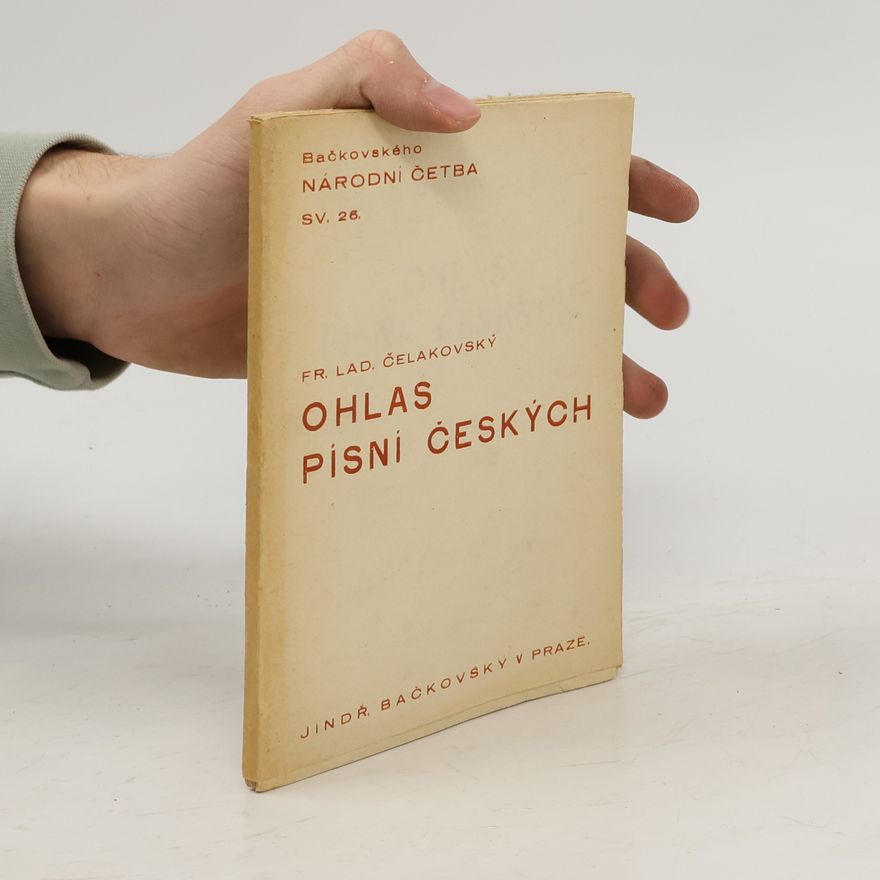 František Čelakovský Ohlas písní českých
