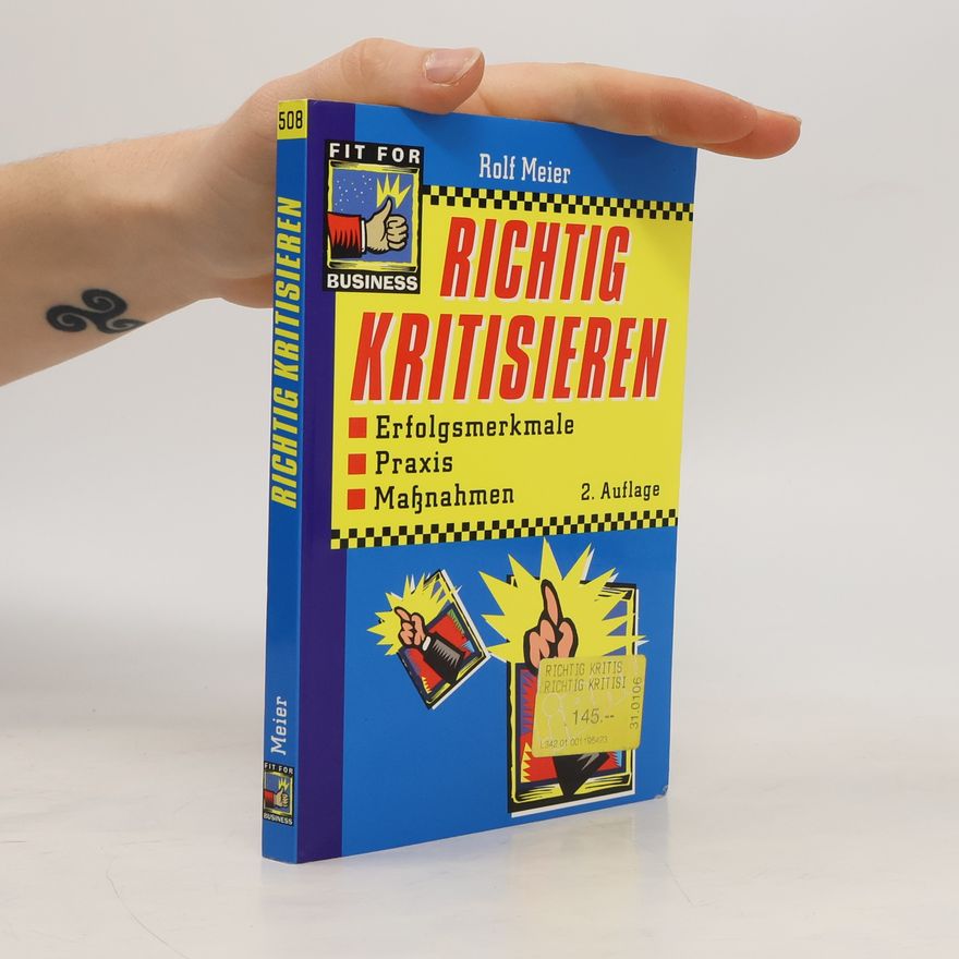 Rolf Meier Richtig kritisieren