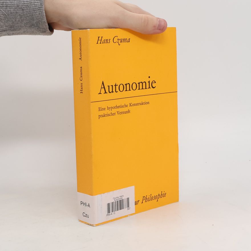 Hans Czuma Alber-Broschur Philosophie: Autonomie
