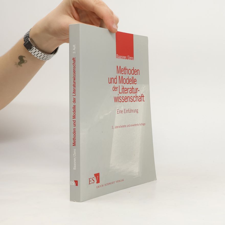 Rainer Baasner Methoden und Modelle der Literaturwissenschaft