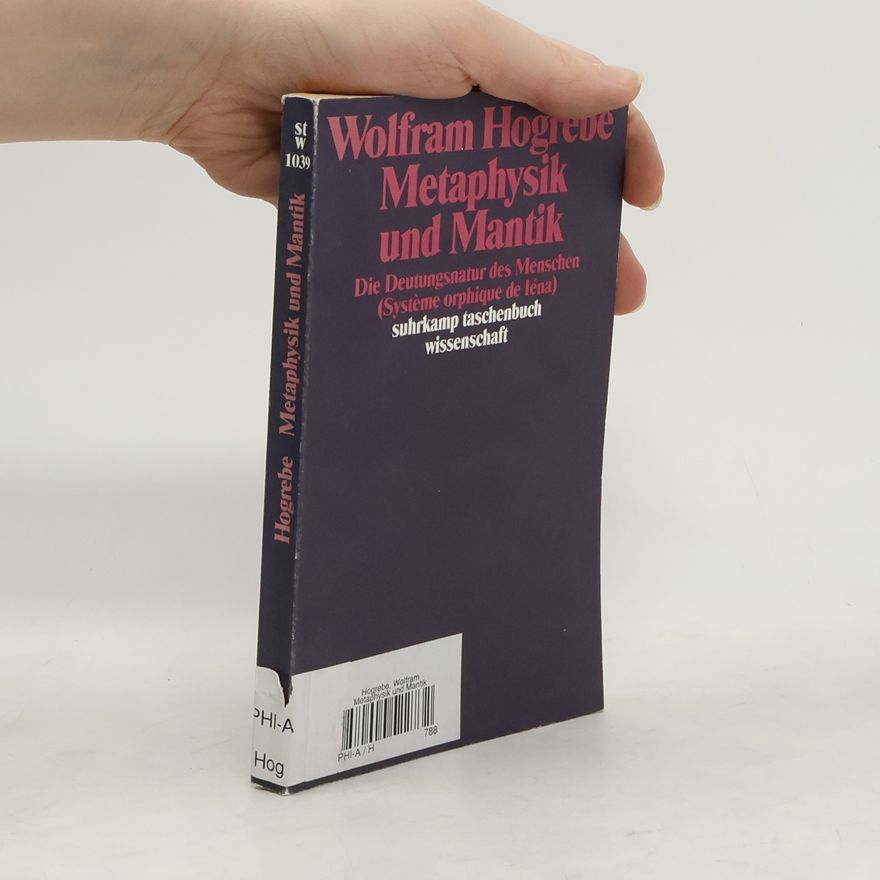 Wolfram Hogrebe Suhrkamp Taschenbuch Wissenschaft - 1039: Metaphysik und Mantik